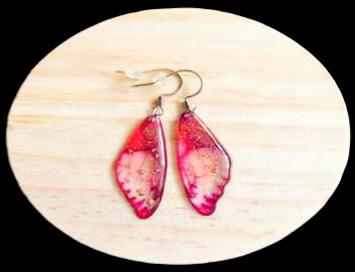 Náušnice z pryskyřice